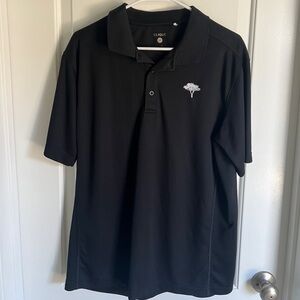 Large black polo with tree logo